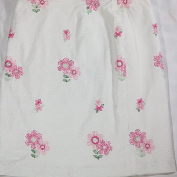 CYTHIA by CYNTHIA STEFFE Floral White/Pink Pencil Skirt Sz 12 - Picture 2 of 12